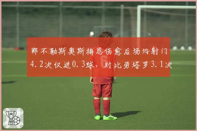 那不勒斯奥斯梅恩伤愈后场均射门4.2次仅进0.3球,对比劳塔罗3.1次射门进1.1球,状态悬殊