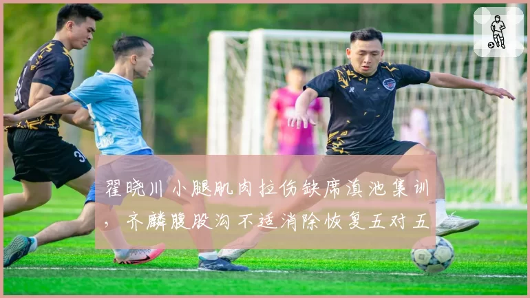 翟晓川小腿肌肉拉伤缺席滇池集训,齐麟腹股沟不适消除恢复五对五对抗,锋线老将新星复出阶段互异